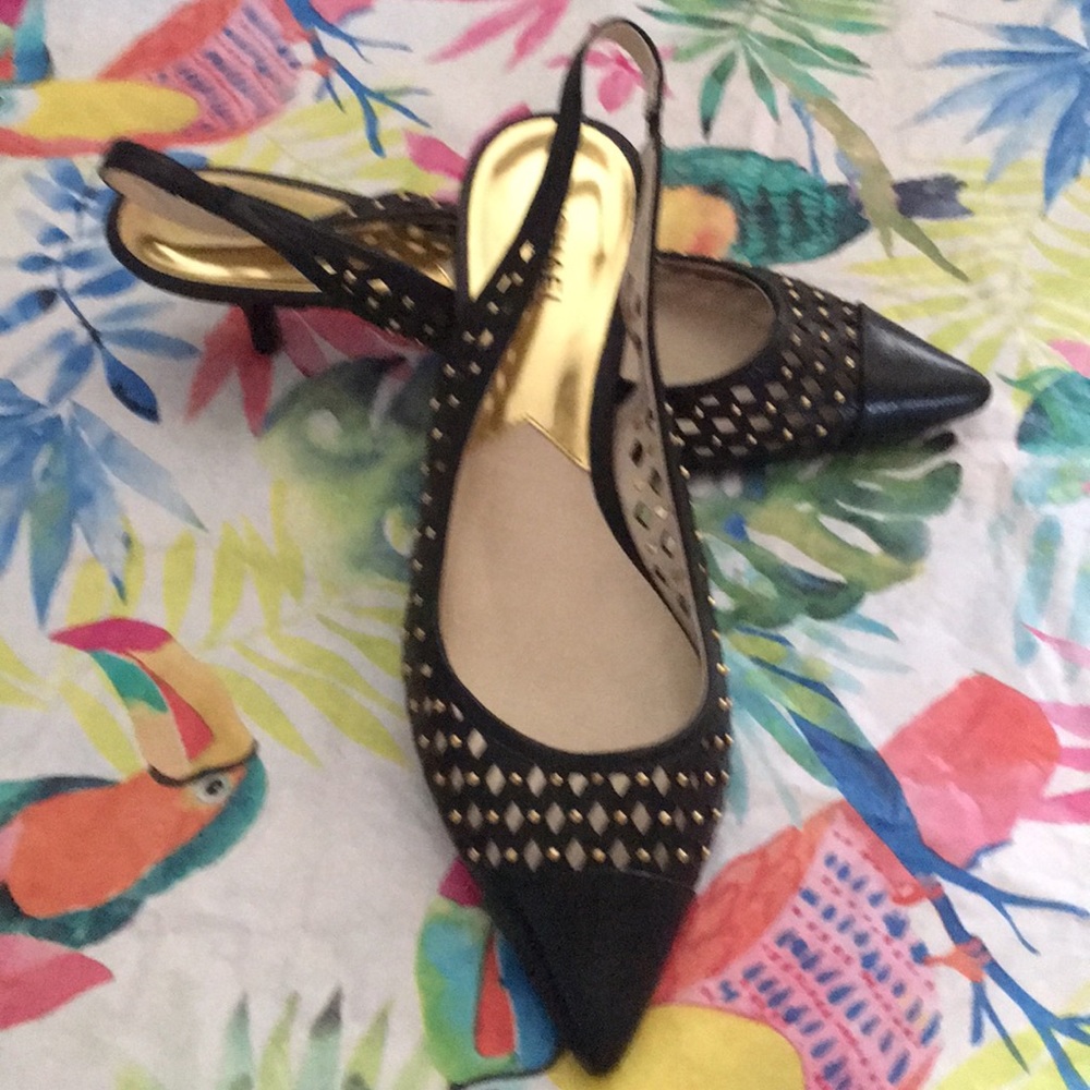 Michael Kors Kitten heal sling backs